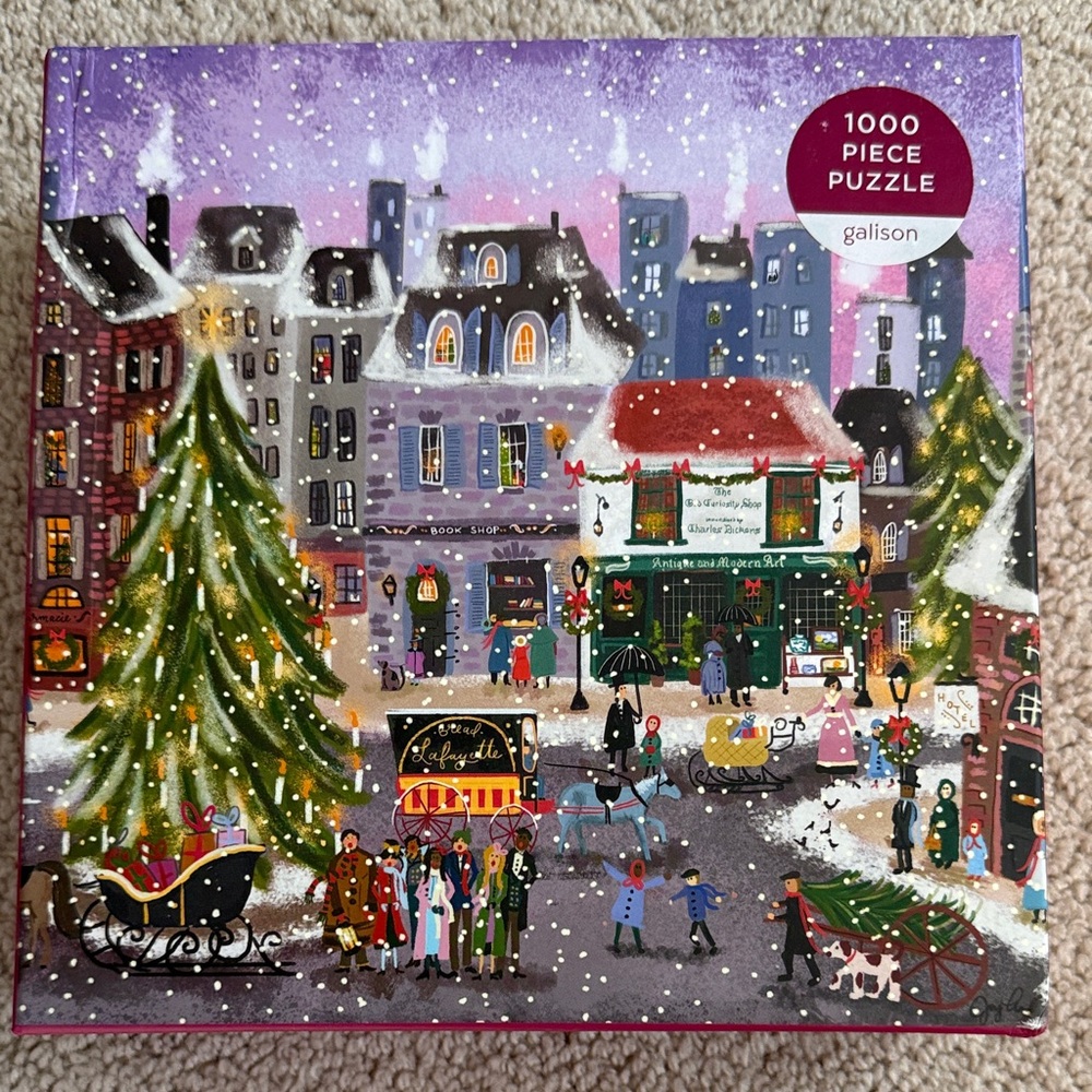 Galison 1000 Piece Christmas Square Puzzle